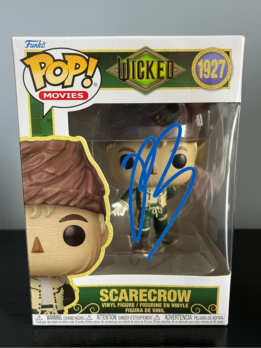Jonathan Bailey Autographed SCARECROW Funko Pop #1927 WICKED with Authenticity!